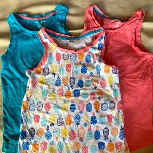 Girls set of 3 Tank Tops, size XL (12)
